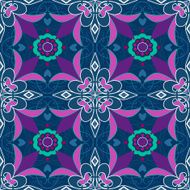 Floral pattern with flowers tile background