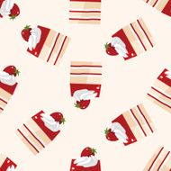 decorating cake cartoon seamless pattern background N17
