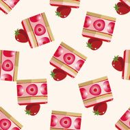 decorating cake cartoon seamless pattern background N20