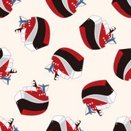 Transportation boat cartoon seamless pattern background N27