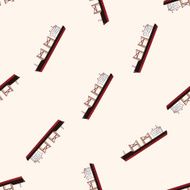 Transportation boat cartoon seamless pattern background N30