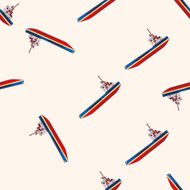Transportation boat cartoon seamless pattern background N33