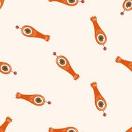 monster cartoon seamless pattern background N5