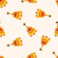 monster cartoon seamless pattern background N6