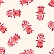 monster cartoon seamless pattern background N7