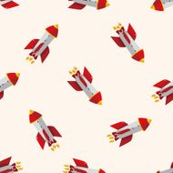 spaceship cartoon seamless pattern background N36