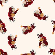 football player cartoon seamless pattern background