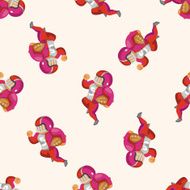 football player cartoon seamless pattern background N4