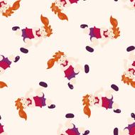 Track and field athletes cartoon seamless pattern background N2