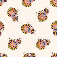 pharaoh cartoon seamless pattern background N12