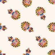 pharaoh cartoon seamless pattern background N14
