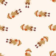 explorer cartoon seamless pattern background N2