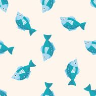 fish cartoon seamless pattern background N8