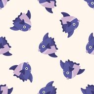 fish cartoon seamless pattern background N10