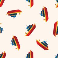 Transportation boat cartoon seamless pattern background N41