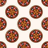 casino roulette cartoon seamless pattern background N2