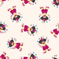 clowns cartoon seamless pattern background N2