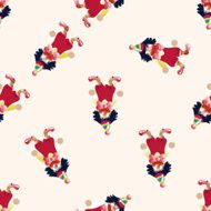 clowns cartoon seamless pattern background N9
