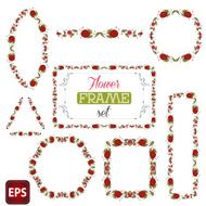 Decorative vintage frames and borders set vector