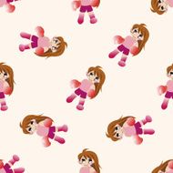 boxer cartoon seamless pattern background N33