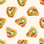 pizza cartoon seamless pattern background N2