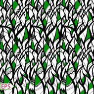 Seamless background with green leaves Vector EPS-10