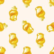 mustard sauce cartoon seamless pattern background