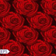 seamless vintage rose flower pattern vector