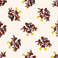 dinosaur cartoon seamless pattern background N5