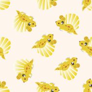 dinosaur cartoon seamless pattern background N6