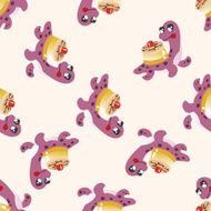 dinosaur cartoon seamless pattern background N10