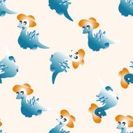 dinosaur cartoon seamless pattern background N11