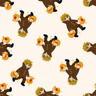 thief cartoon seamless pattern background N12