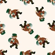 thief cartoon seamless pattern background N18