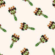 spaceship cartoon seamless pattern background N45