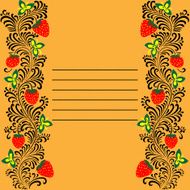The frame is decorated with Khokhloma