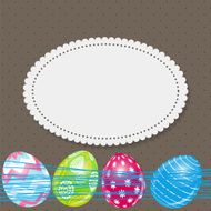 Beautiful Easter Egg Background Vector Illustration