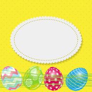 Beautiful Easter Egg Background Vector Illustration N5