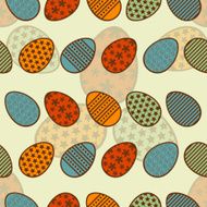 Easter eggs seamless pattern N2