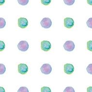 Watercolour polka dot seamless pattern N15