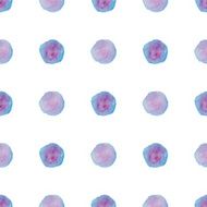 Watercolour polka dot seamless pattern N16