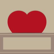 love heart vector illustration