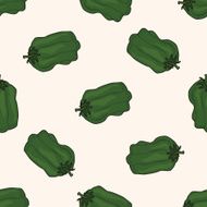 vegetables and fruits cartoon seamless pattern background N2