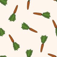 vegetables and fruits cartoon seamless pattern background N11