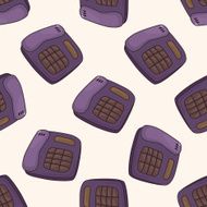 telephone cartoon seamless pattern background