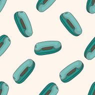 telephone cartoon seamless pattern background N2