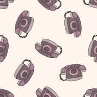 telephone cartoon seamless pattern background N5