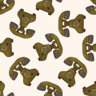 telephone cartoon seamless pattern background N6