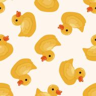 bathroom duck cartoon seamless pattern background