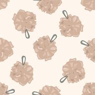 bathroom bath soap ball cartoon seamless pattern background